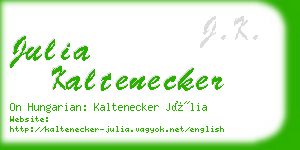 julia kaltenecker business card